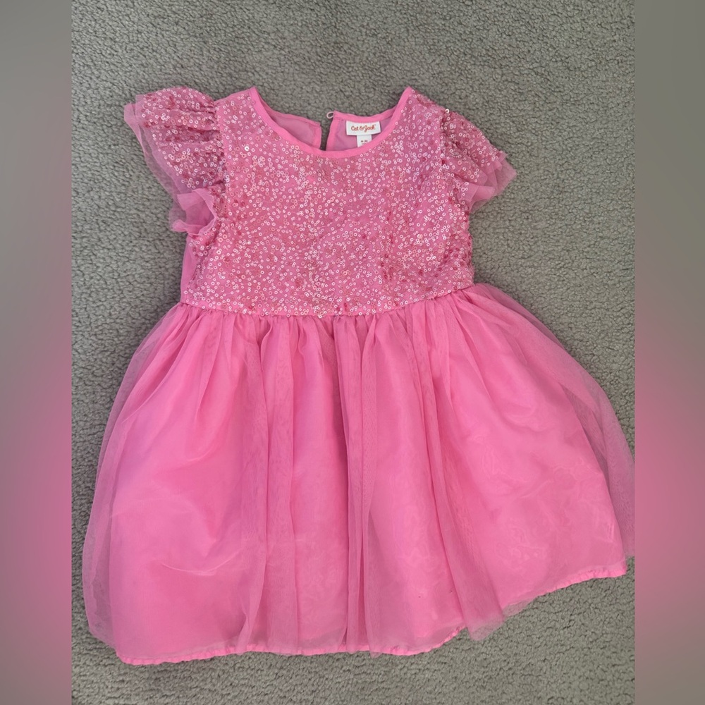 Cat & Jack Glittery Pink dress size 8